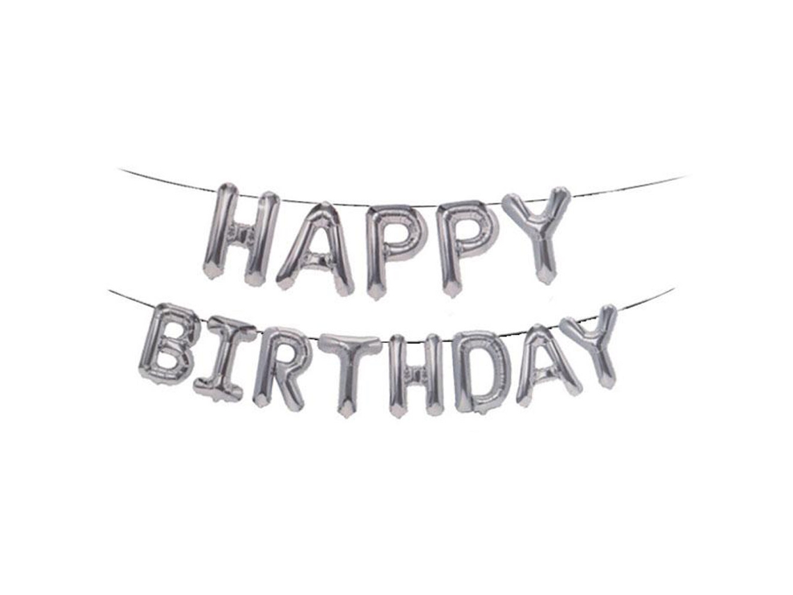 Conjunto De Balões De Feliz Aniversário (folha De 16 Polegadas, Versão Slim) Eoocoo