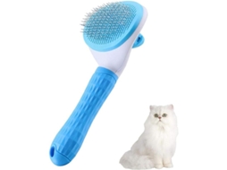 Cepillo para Mascotas, Cepillo de Pelo para Cão e Gato, com Limpiador Automático Azul com S/MARCA