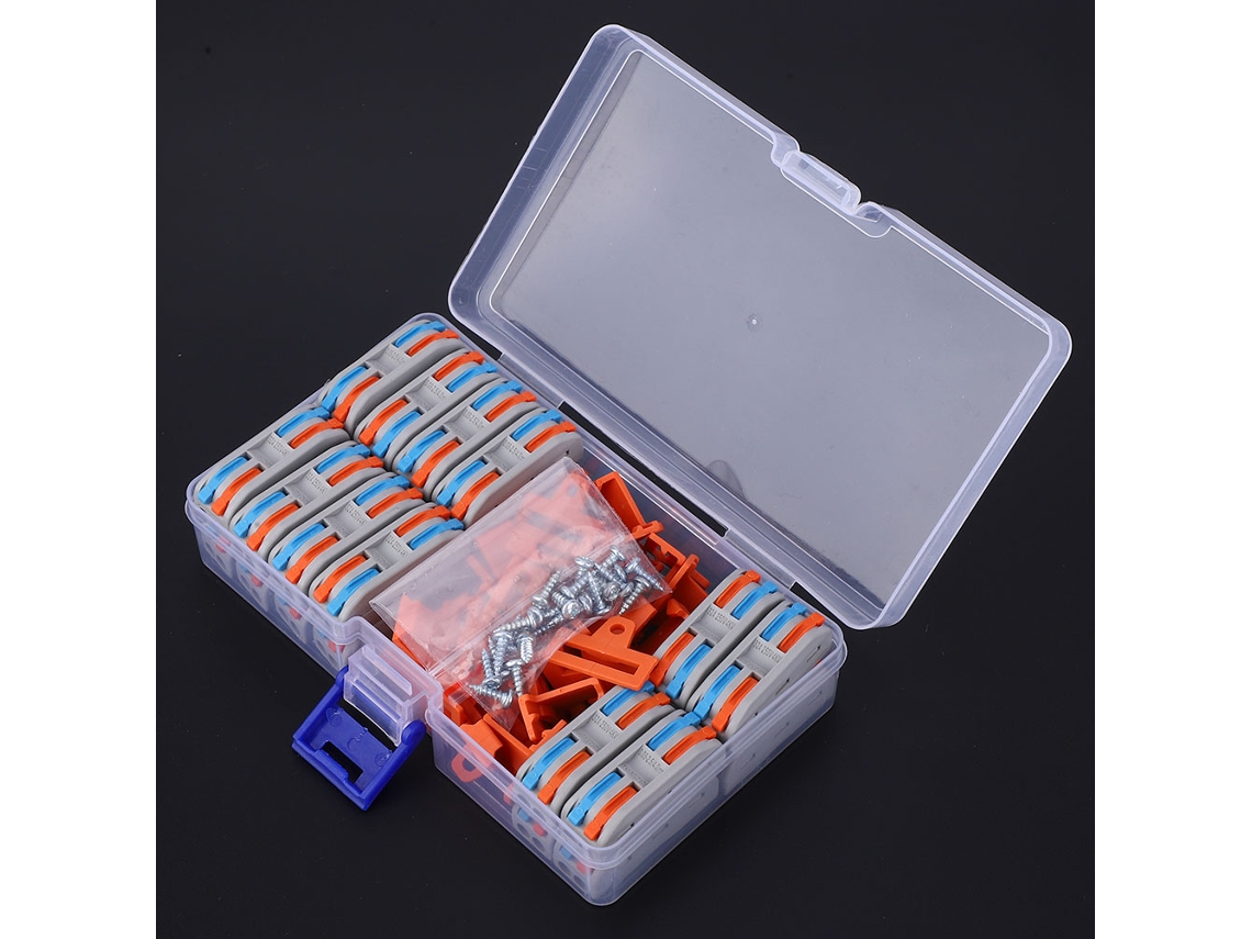 Laxiscreed Conector Terminal 2 Posições Para Condutores 11~28awg, Alta Compatibilidade