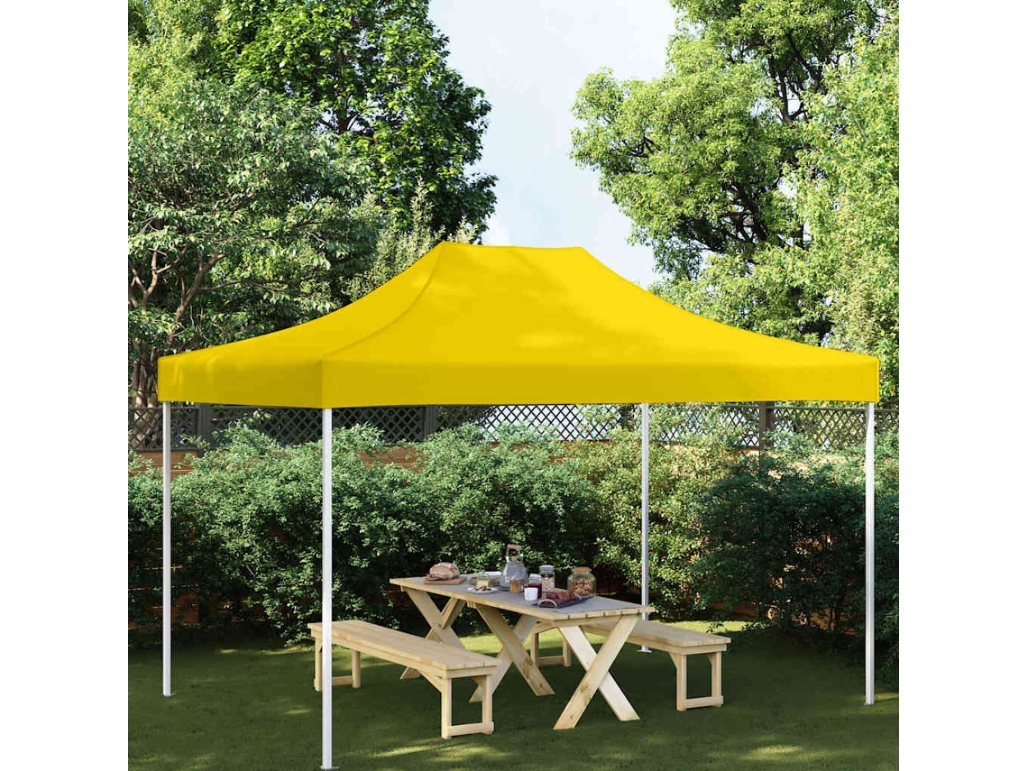Vidaxl Teto Para Tenda De Festas 4x3 M 270 G/m² Amarelo