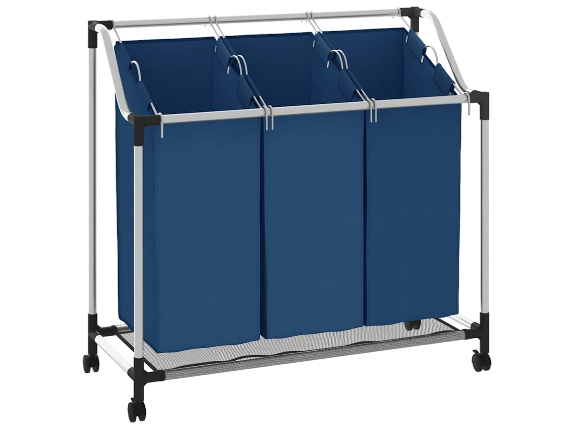 Laundry Sorter, Laundry Sorters Vidaxl Azul Aço (n/a)