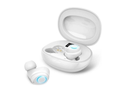Auriculares Sem Carregamento Usb-C Graves Profundos Estéreo Alta AUJEZON Bluetooth À Prova de Água Branco