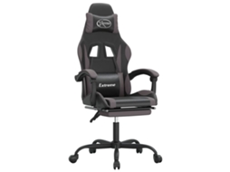 Cadeira de gaming VIDAXL Cinzeto Couro Artificial
