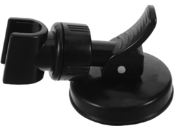 Suporte Para Chuveiro De Mão Removível, Em Plástico Preto, Com Ventosa Forte Para Parede Do Banheiro
