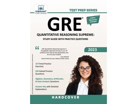 Livro Gre Quantitative Reasoning Supreme Study Guide With Practice Questions De Vibrant Publishers (inglês - Capa Dura)