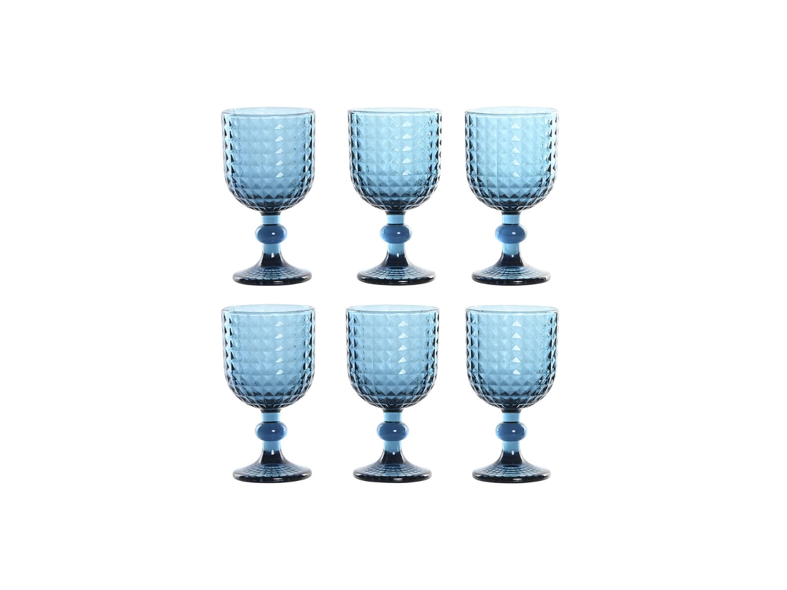 Conjunto De Copos Em Casa Esprit Azul Cristal 260 Ml (6 Unidades)
