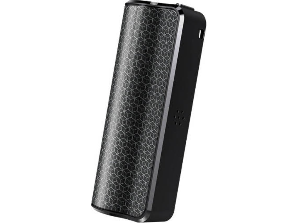 Minigravador de Voz Digital Ativado Por Voz Reprodutor de Mp3 Recarregável Usb de 8 Gbpreto