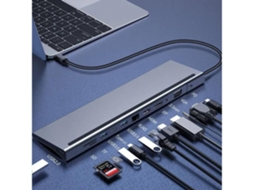 Suporte com Dock Hub 12X1 para Dell Latitude 15 7580