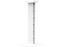 Suporte Para Capacete, 25cm De Altura, Base De 10cm, Preto E Branco, Com Adesivo Dupla Face, Abs+pc, 135g Branco