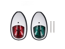 Farol De Navegação Led Para Barco 2 Peças Verde Estibordo Vermelho Babor Ip66 1nm Visibilidade 12-24v