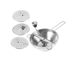 Batedeira Manual Multifuncional Em Aço Inoxidável Para Alimentos, Saladas E Legumes. Ideal Para A Cozinha