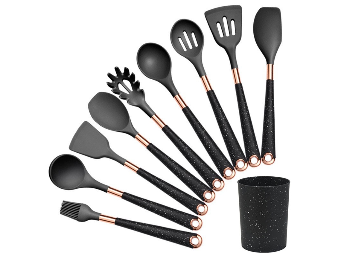 Conjunto de Utensílios de Cozinha 9 Peças em Silicone DUREFORWARD