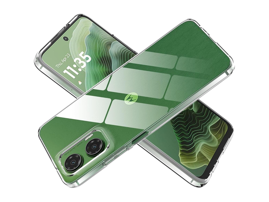 Lurelia Kit Capa Tpu Gel Para Motorola Moto G35 (5g), Vidro Temperado 2d Para Ecrã, Transparente