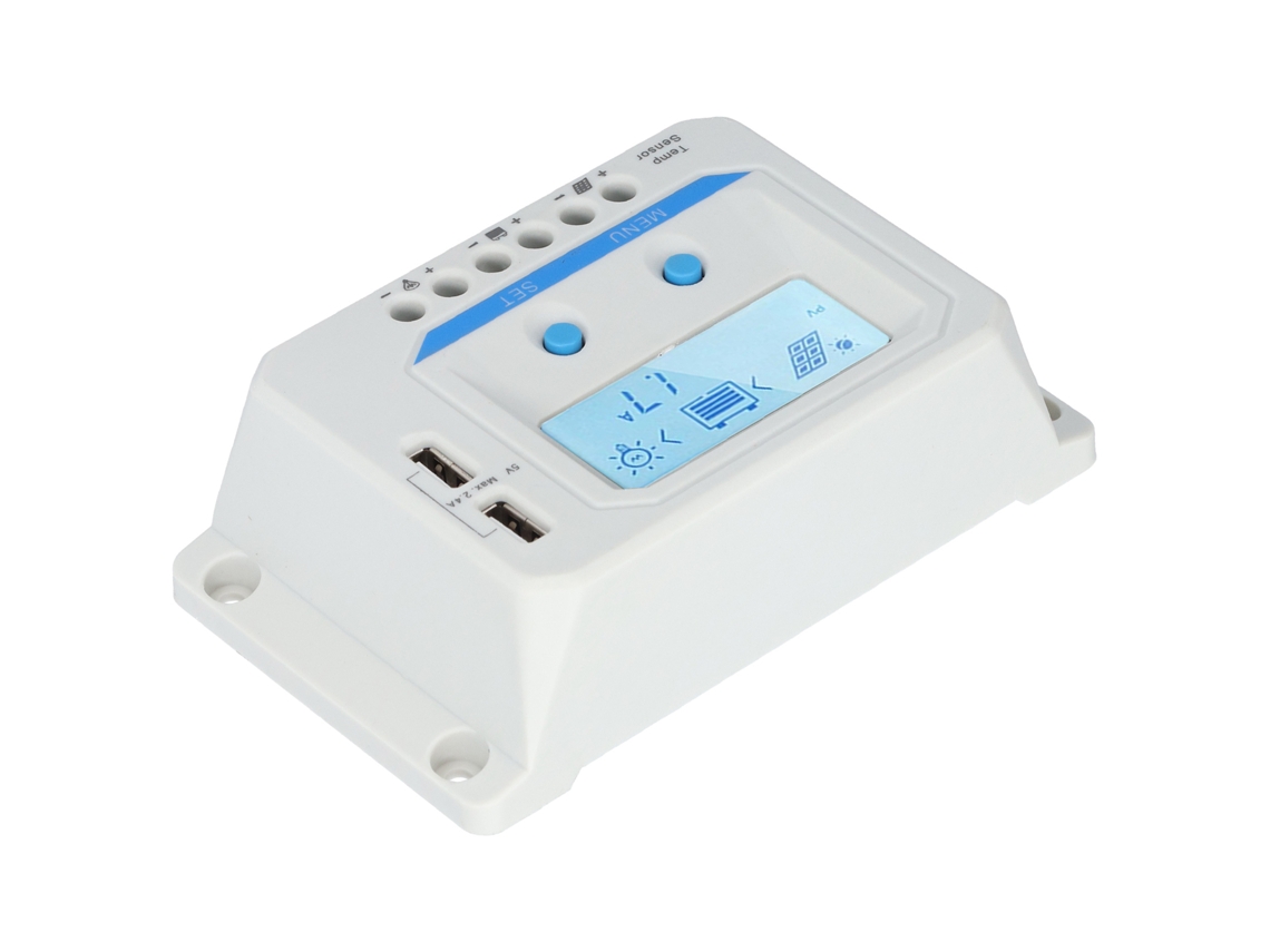 Controlador De Carga Solar Pwm 30a Com Lcd