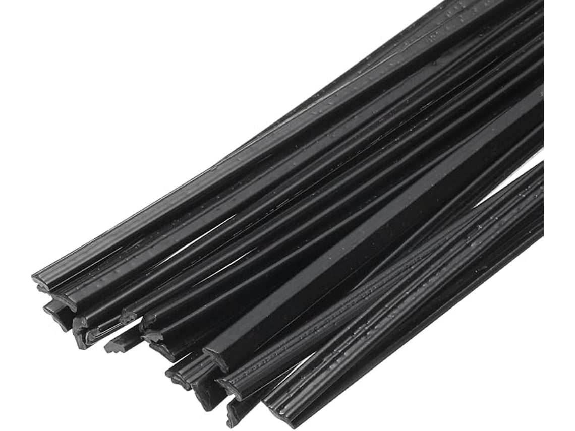 20 Peças 8 Polegadas De Plástico Solda Varas Tiras Pe Preto