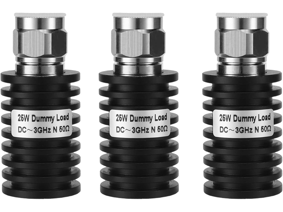 Conector Coaxial Macho 3x 25w N 50 Ohm Dc 3ghz, Plugue de Carregamento Fictício SFUSHOS