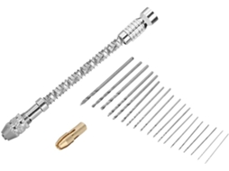 Furadeira Manual Com Grampo, Compatível Brocas De 0,8 A 3,0 Mm,
