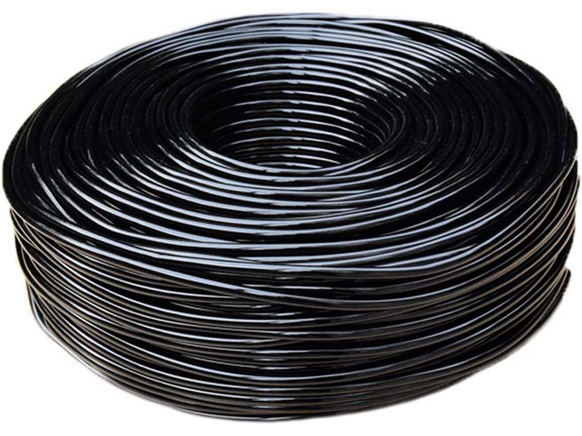Sistema de irrigação para gramados e jardins com mangueira por gotejamento 4/7 preta S/MARCA