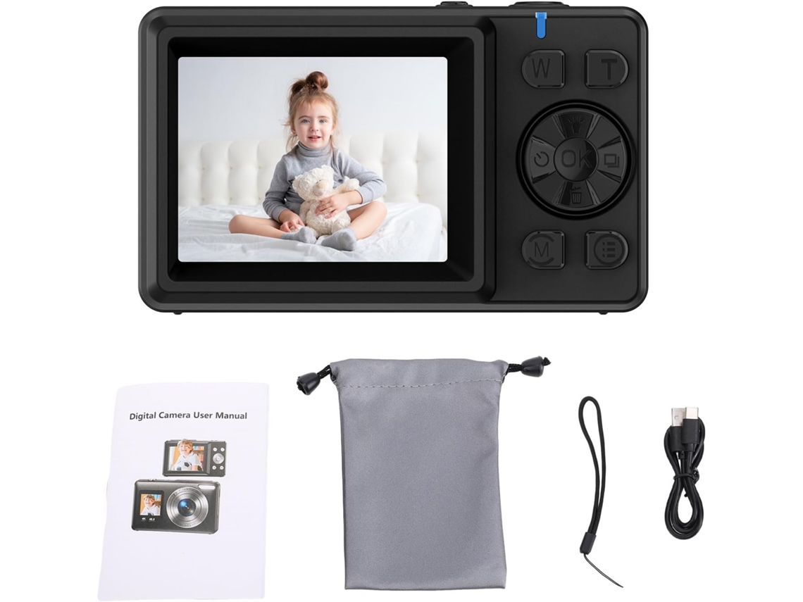 Câmera Full Hd 4k De 2,4 Polegadas, Tela De 48 Mp, Zoom De 18x (preta)