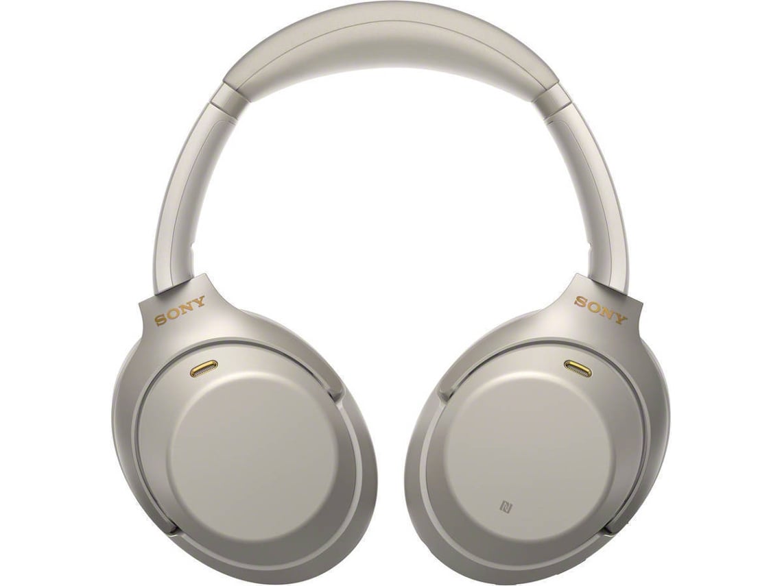 Auscultadores Bluetooth Multipoint SONY Wh1000Xm3S (Over Ear - Microfone - Noise Cancelling - Prateado)