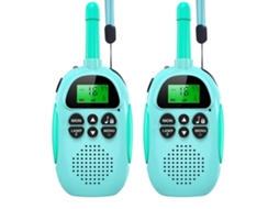 Kit com 2 walkie talkies recarregáveis para crianças com lanterna AQUAFORGE