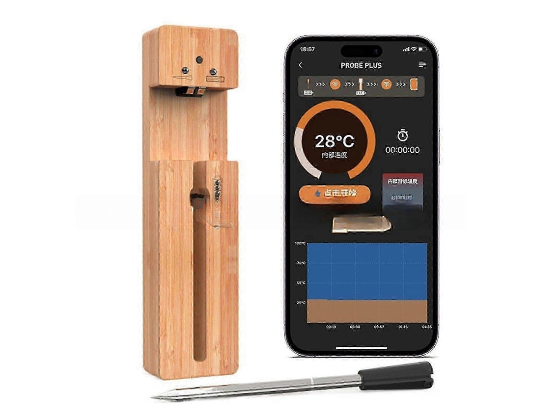 Termômetro de carne inteligente sem fio com Bluetooth para churrasco Nafield