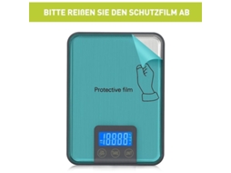 Balanza Digital Profesional Com Plataforma Grande, Medição De 1g A 15kg, Tela Lcd E Função Tare