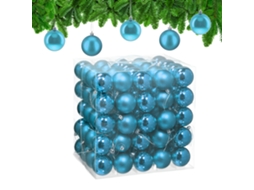 Conjunto De 100 Bolas De Natal Relaxdays, Decoração Natalícia, Mate E Brilhante, Bolas De Natal ∅ 6 Cm, Diversas Cores