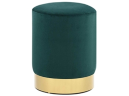 Vidaxl Banco 28 X 36 Cm Veludo Verde-escuro E Dourado