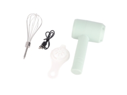 Batedeira Elétrica Manual Automática Recarregável Via Usb, Portátil E Sem Fio, Ideal Para Assar Bolos, Ovos E Cremes. Cor: Azul Claro