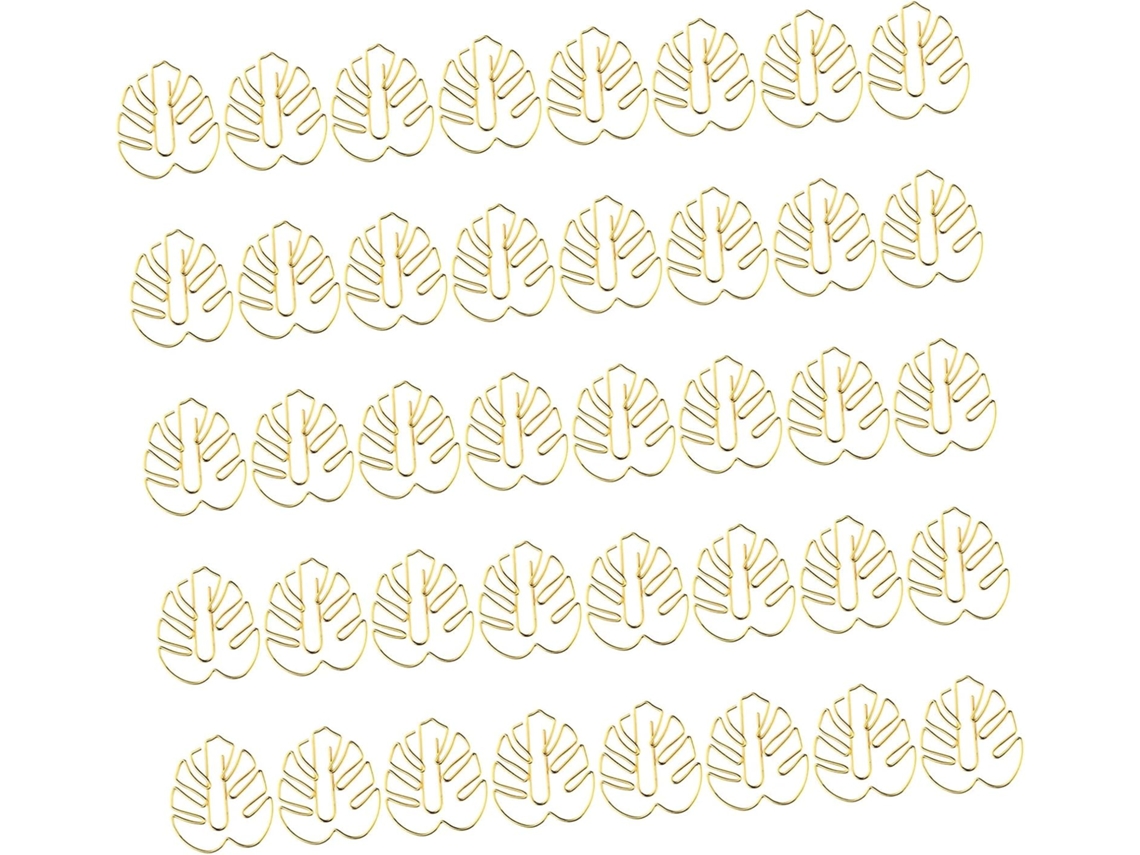 40 Prendedores De Papel Alumínio Páginas Decorativas, Ferramentas Compactas Organização De Documentos