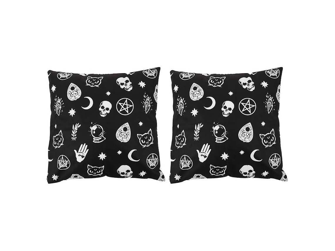 2 Peças De Fronha De Caveira De Halloween Para Decorações De Halloween ALLINLESS