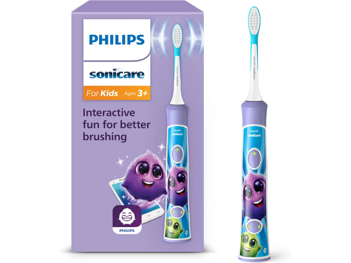 Escova de Dentes Elétrica PHILIPS Kids HX6322/12 (Roxa e azul)