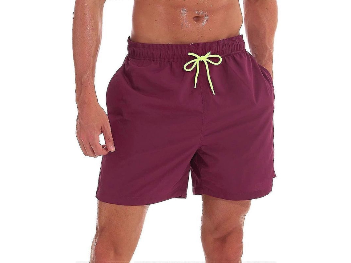 Bermudas De Praia Sem Mangas Com Cordão De Ajuste Arcweg304427us Vermelho Escuro