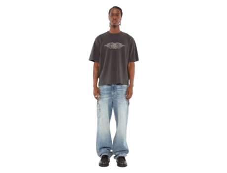 T-shirt De Homem Guess Originals Algodão Preto (l)