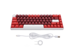 Aetheria teclado Mecânico Sem Fio Rgb 68 Teclas Bluetooth 2.4ghz Type C Switch Azul Compacto para Jogos