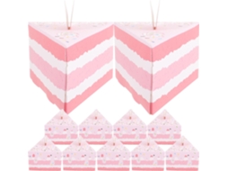 Caixas De Presente Triangulares Yardenfun Para Sobremesas E Chocolates, Pacote Com 10 Caixas De Papel Para Festas