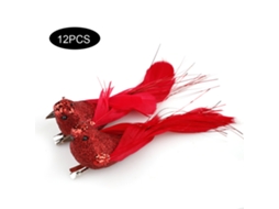 Laxiscreed Pack 2 Ornamentos Natal Pai Natal Vermelho De 15cm Para Árvore