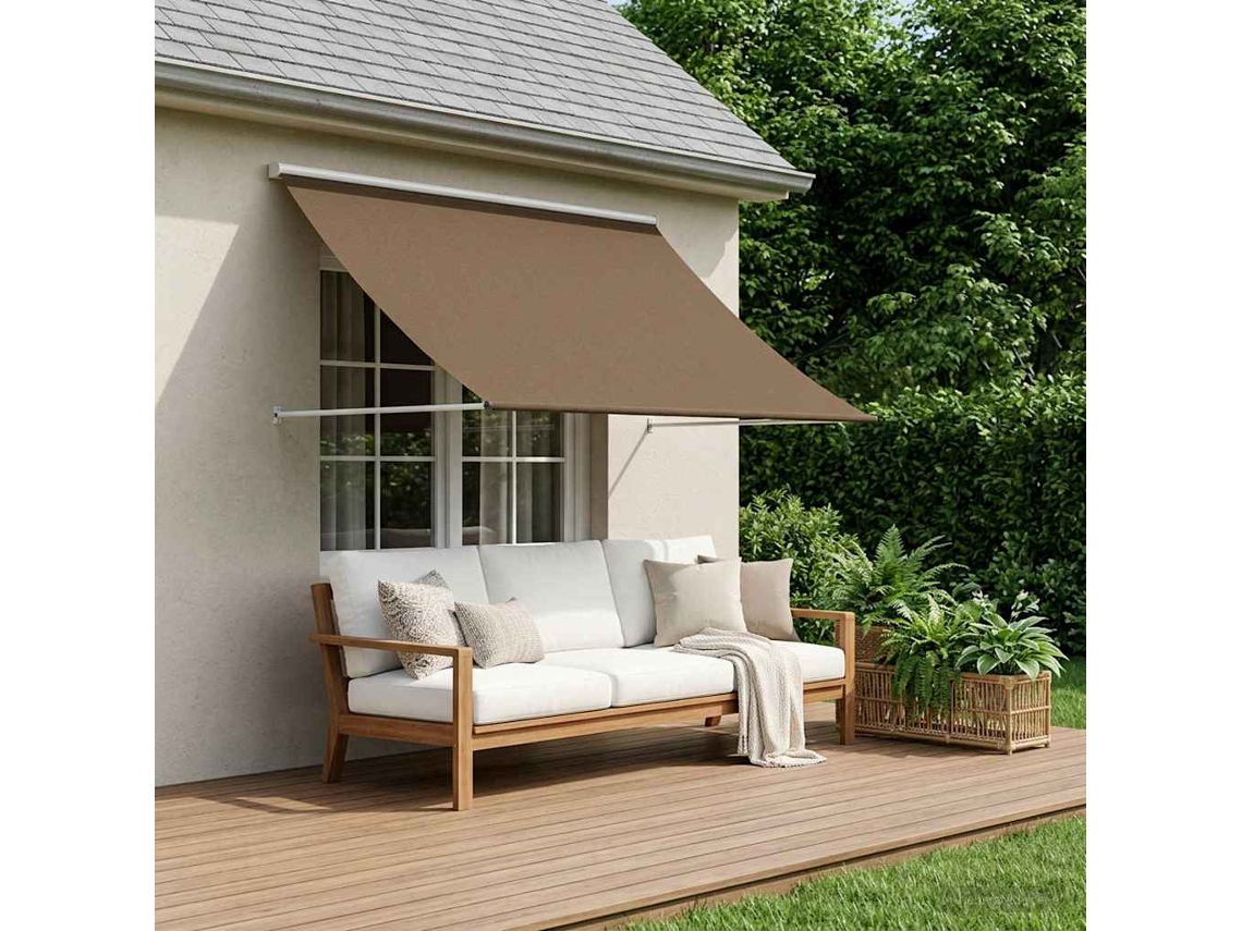 Vidaxl Toldo Cinzento-acastanhado 300 X 150 Cm