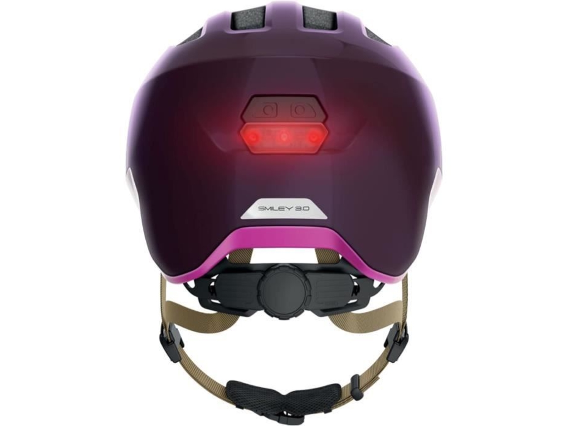 Capacete De Bicicleta Infantil Abus Smiley 3.0 Ace Led Branco A Partir Dos 3 Anos Exterior Unissex