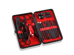 2026altiro-18pcs Conjunto De Tijeras De Uñas De Acero Inoxidable Negro Portátiles De Alta Resistencia