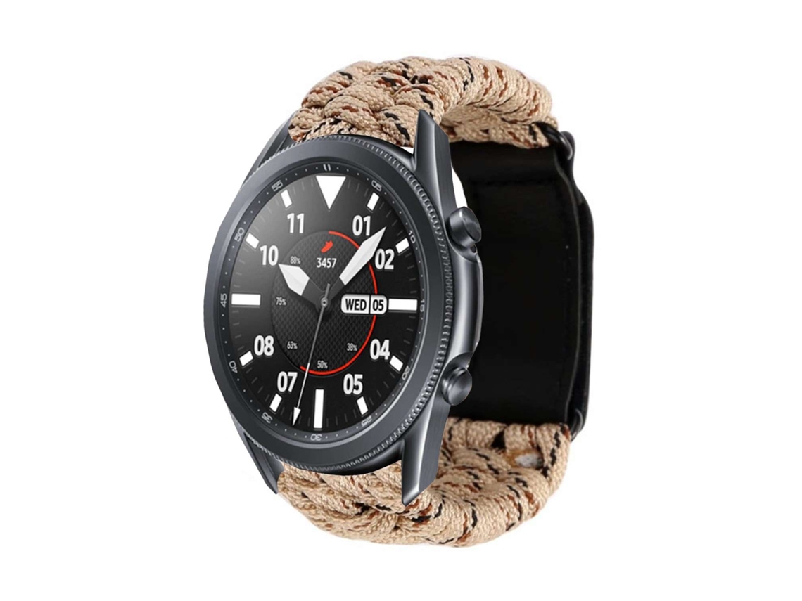 Bracelete Garmin Forerunner 735Xt Pulseira Corda Trançada Kaki