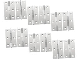 Conjunto De 12 Dobradiças Aço Inoxidável Para Móveis, Armários E