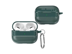Película protetora anti-impacto com textura de fibra de carbono para AirPods Pro GIECY