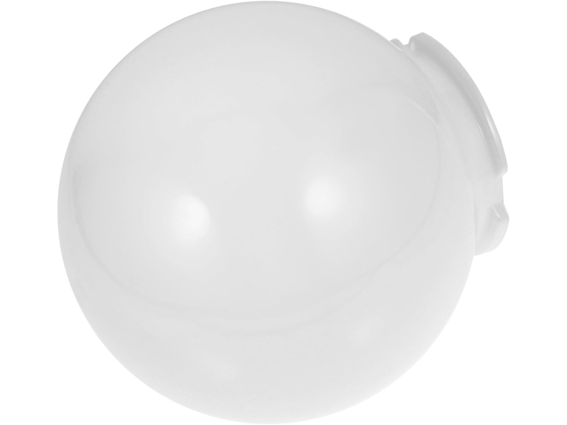 Abajur Redondo Para Exterior De 12 Cm Em Acrílico Branco Leitoso (substituição)