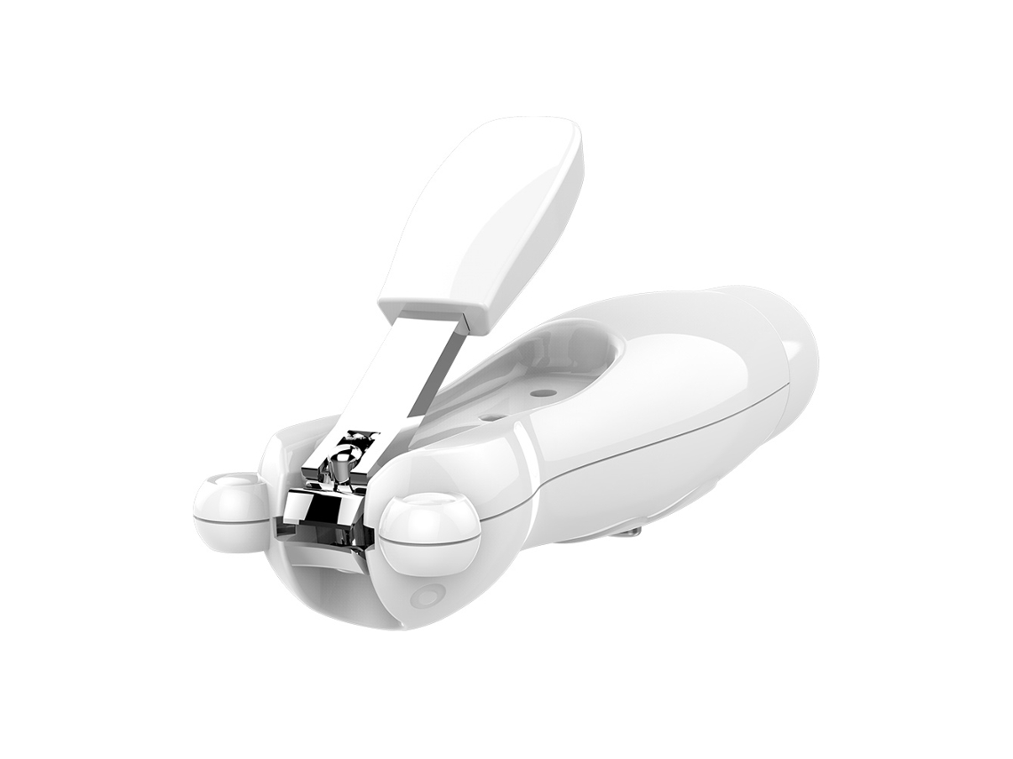 Mali alicate de Unhas 2 em 1 para Bebê com Luz Led, Aparador Automático e Lâminas Substituíveis para Bebês, Adultos e Idosos