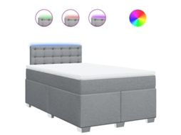Box Spring Bed, Box Spring Beds Vidaxl Cinzeto Tecido (120 X 200 Cm)