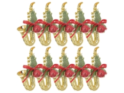 10 Enfeites De Árvore De Natal, Saxofone, Música, Joias Olysi Shop