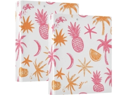 Pasta Escolar Summer Silhouette 1, 5-polegadas, 3-argolas Com Bolsos Internos, Pacote Com 1 2-pastas De Capa Dura