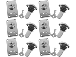 Conjunto de 6 datas retrô Ferro para Malas.